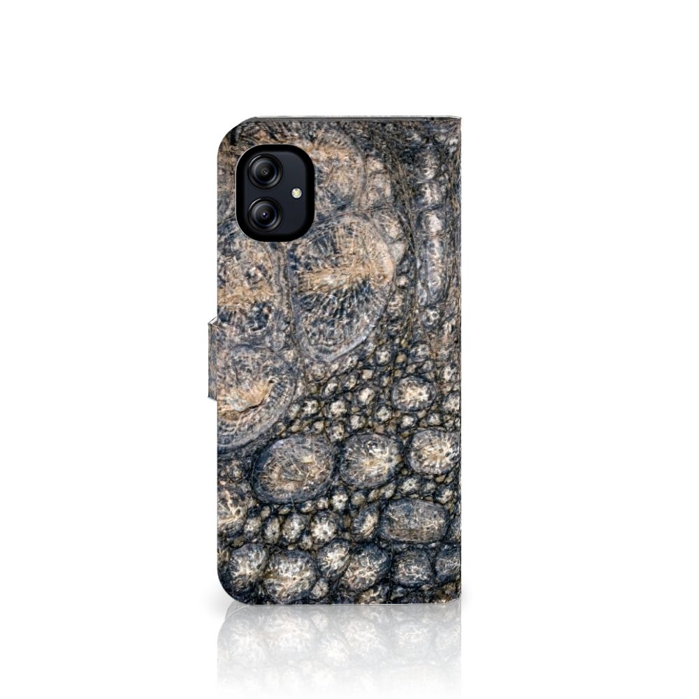 Samsung Galaxy A04e Telefoonhoesje met Pasjes Krokodillenprint krokodillenprint productafbeelding