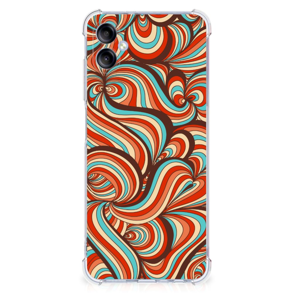 Samsung Galaxy A05 Back Cover Retro kleurrijk design achterkant