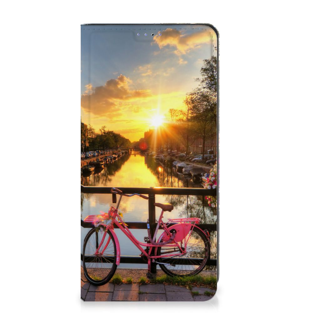 Samsung Galaxy A05 Book Cover Amsterdamse Grachten design Amsterdamse grachten aanzicht