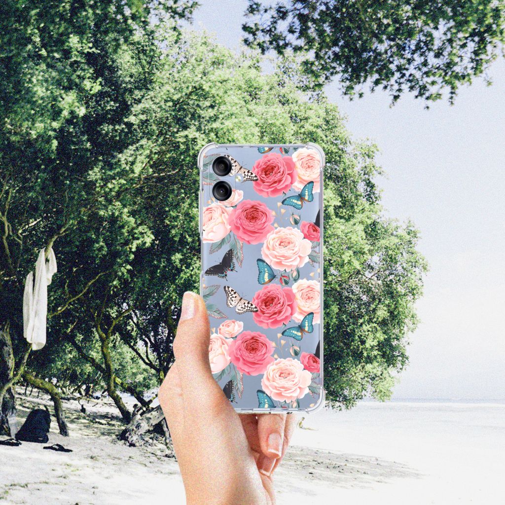 Samsung Galaxy A05 Case Butterfly Roses B2C Telecom