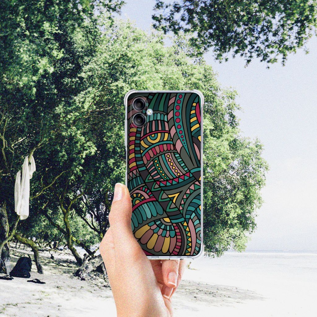 Samsung Galaxy A05 Doorzichtige Silicone Hoesje Aztec B2C Telecom