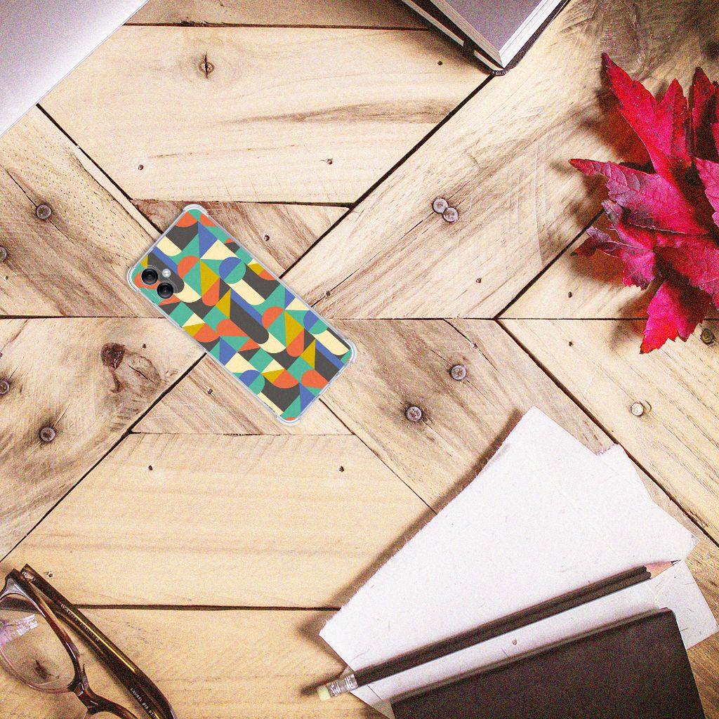 Samsung Galaxy A05 Doorzichtige Silicone Hoesje Funky Retro B2C Telecom