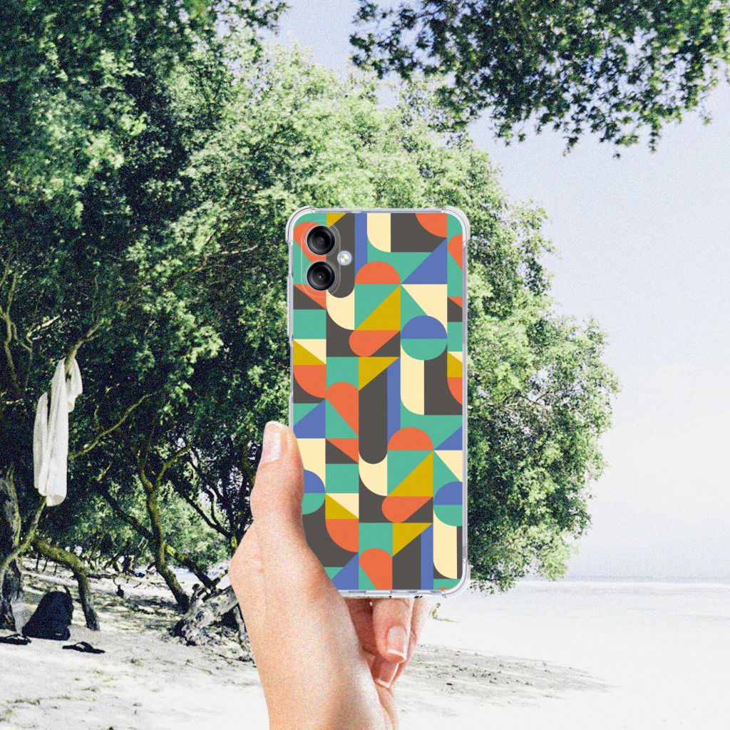 Samsung Galaxy A05 Doorzichtige Silicone Hoesje Funky Retro B2C Telecom