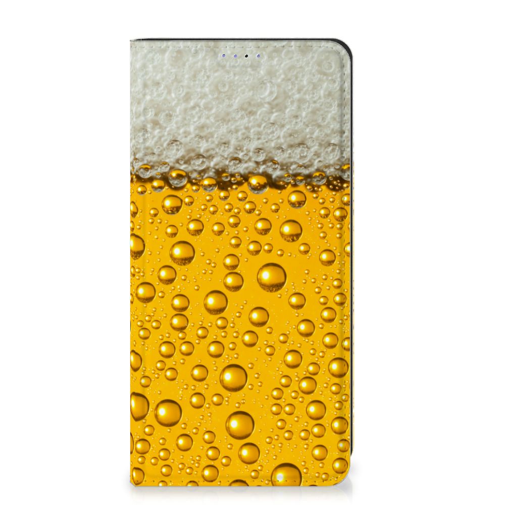 Samsung Galaxy A05 Flip Style Cover Bier bierprint ontwerp voorkant