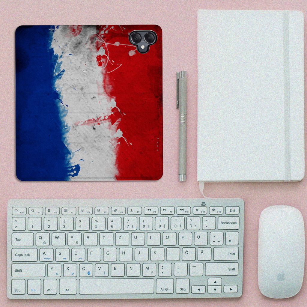 Samsung Galaxy A05 Standcase Nederland design Nederlandse vlag bovenaanzicht