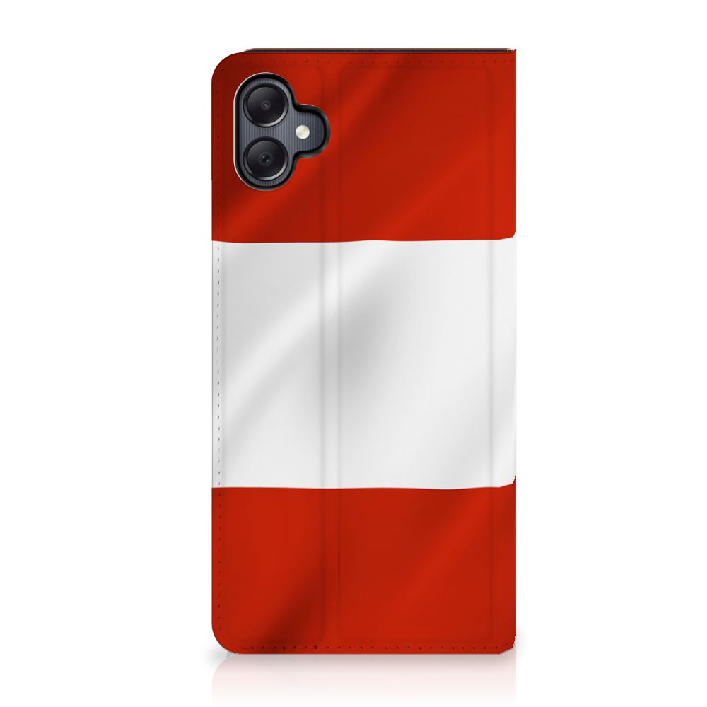 Samsung Galaxy A05 Standcase Oostenrijk vlag design achteraanzicht