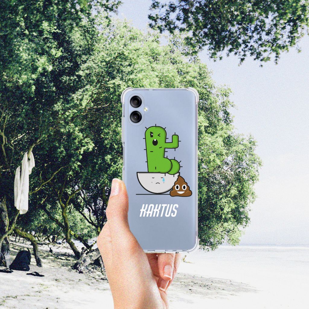 Samsung Galaxy A05 Stevig Bumper Hoesje Cactus Poo B2C Telecom