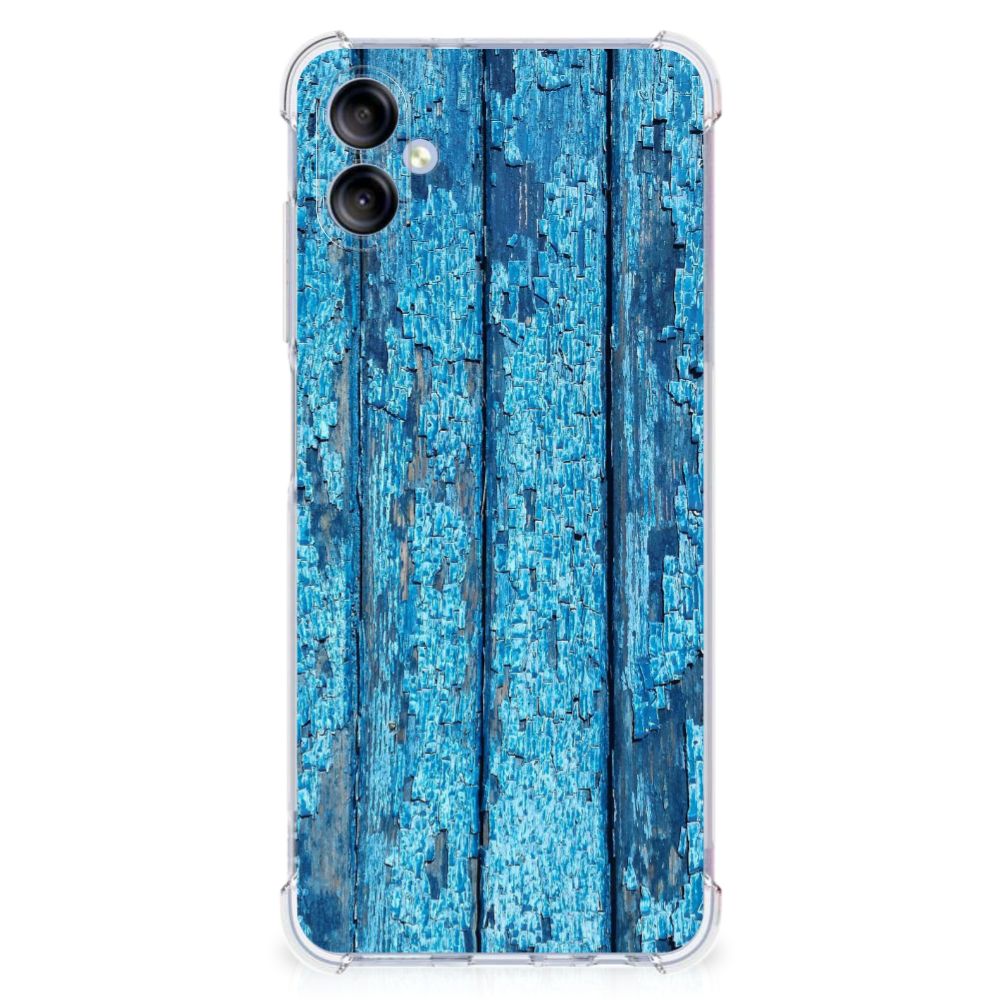 Samsung Galaxy A05 Stevig Telefoonhoesje Wood Blue B2C Telecom