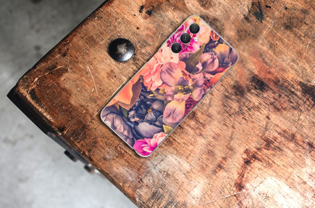 Samsung Galaxy A05S TPU Case Bosje Bloemen bloemen design bovenaanzicht