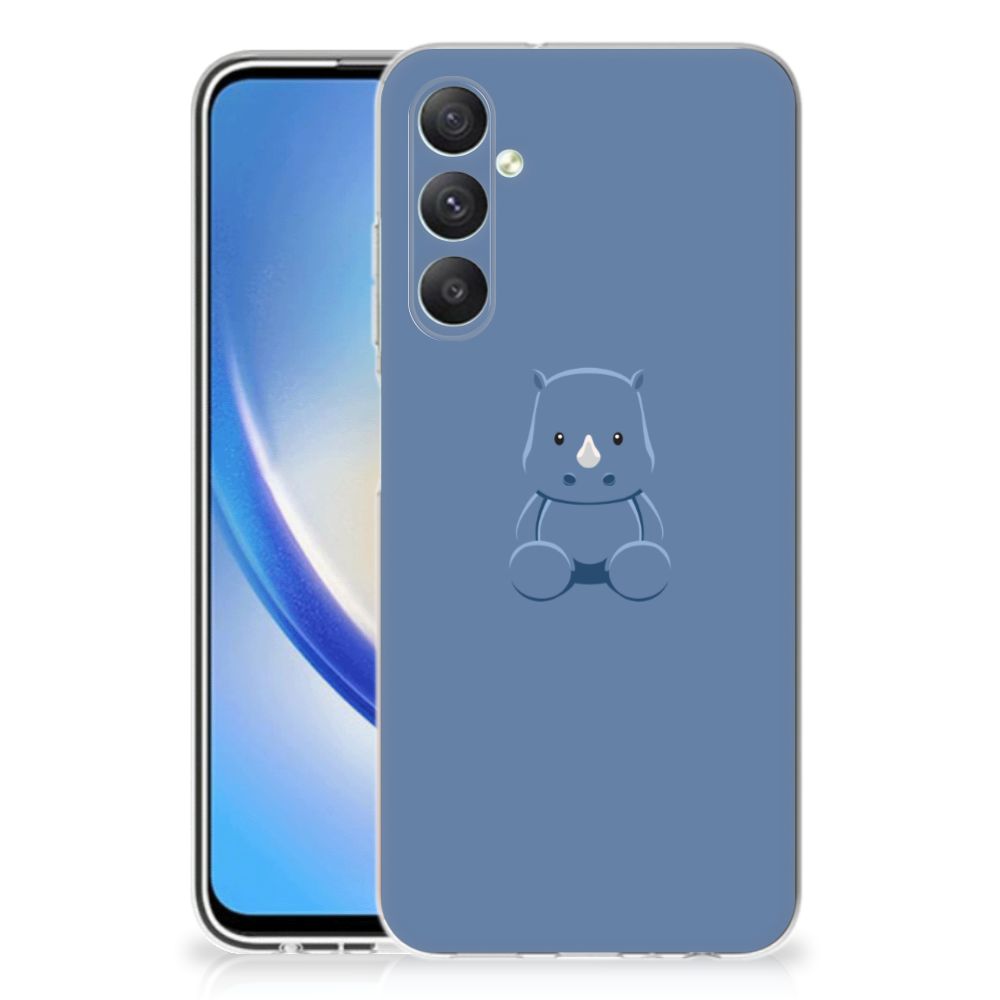 Samsung Galaxy A05S Telefoonhoesje met Naam Baby Rhino baby rhino design achterkant