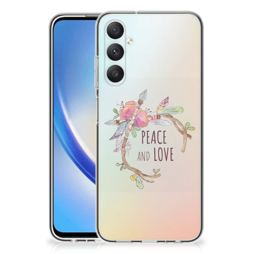 Samsung Galaxy A05S Telefoonhoesje met Naam Boho Text telefoonhoesje Boho Text aanzicht