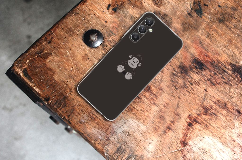 Samsung Galaxy A05S Telefoonhoesje met Naam Gorilla design gorilla achterkant