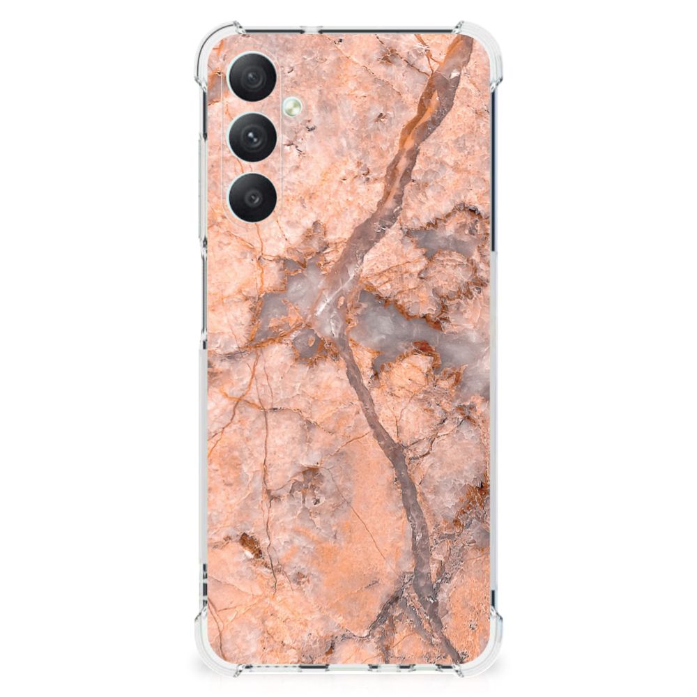Samsung Galaxy A05s Anti-Shock Hoesje Marmer Oranje B2C Telecom