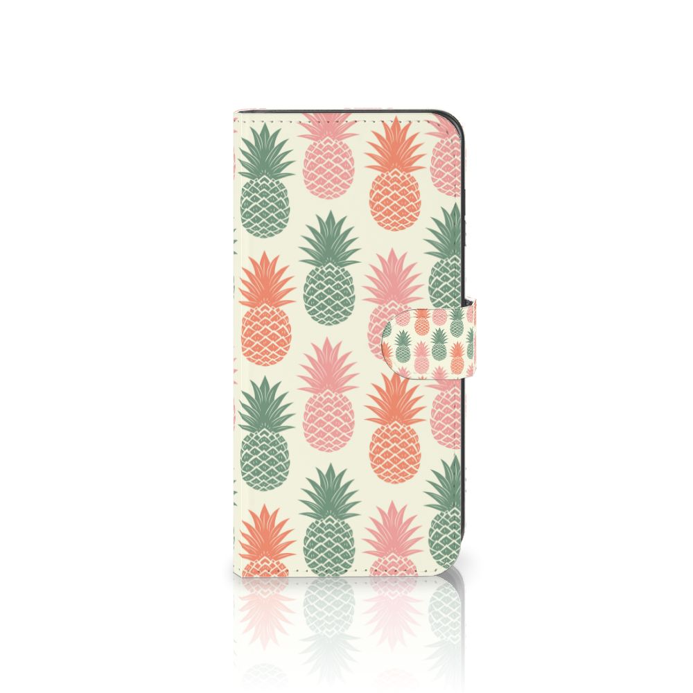 Samsung Galaxy A05s Book Cover Ananas telefoonhoesje ananas design vooraan