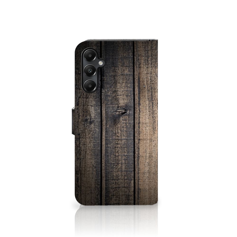 Samsung Galaxy A05s Book Style Case Steigerhout bookstyle case steigerhout voorkant