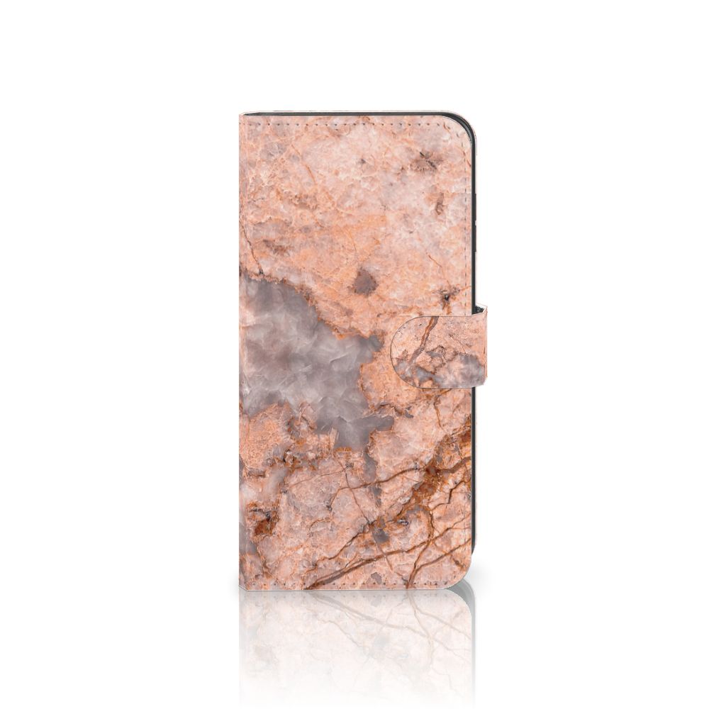 Samsung Galaxy A05s Bookcase Marmer Oranje design marmer voorkant