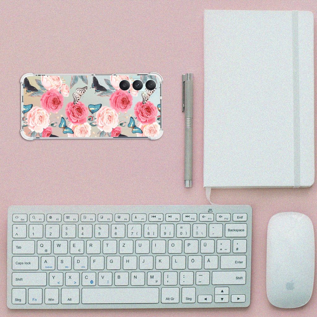 Samsung Galaxy A05s Case Butterfly Roses B2C Telecom