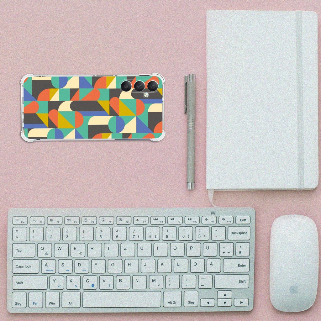 Samsung Galaxy A05s Doorzichtige Silicone Hoesje Funky Retro B2C Telecom