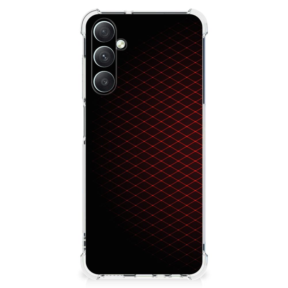 Samsung Galaxy A05s Doorzichtige Silicone Hoesje Geruit Rood B2C Telecom