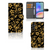 Samsung Galaxy A05s Hoesje Gouden Bloemen cover design gouden bloemen aanzicht