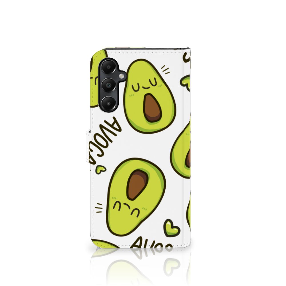 Samsung Galaxy A05s Leuk Hoesje Avocado Singing telefoonhoesje avocado design voorkant