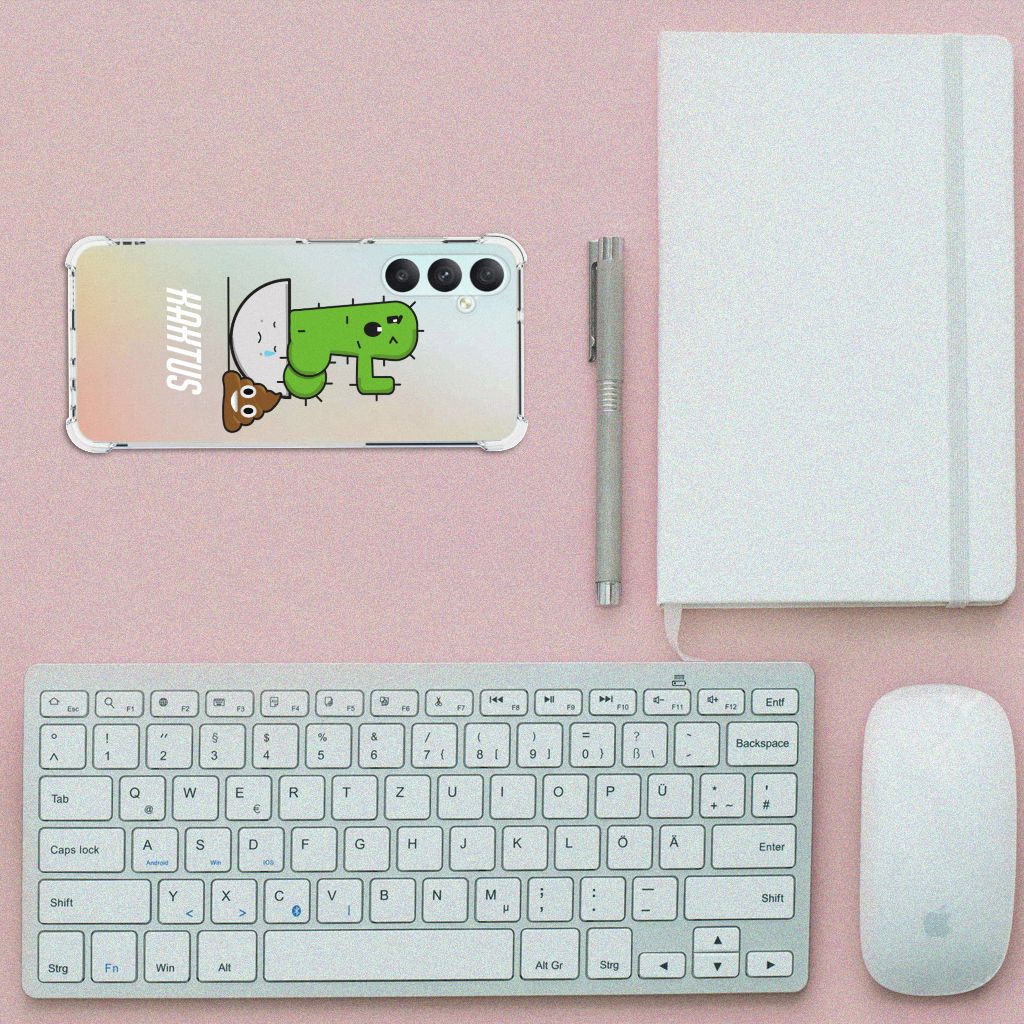Samsung Galaxy A05s Stevig Bumper Hoesje Cactus Poo B2C Telecom