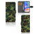 Samsung Galaxy A05s Telefoon Hoesje Army Dark boekhoesje camouflage design aanzicht