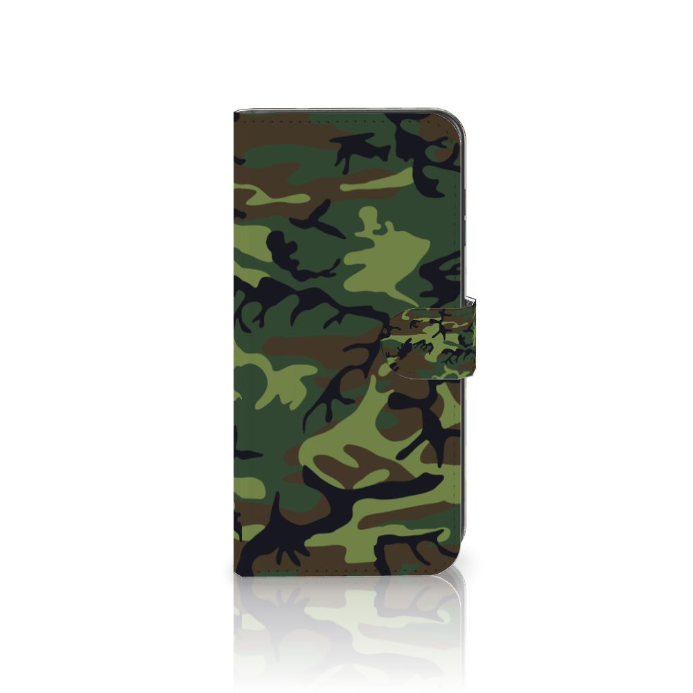 Samsung Galaxy A05s Telefoon Hoesje Army Dark telefoonhoesje camouflage design voorkant