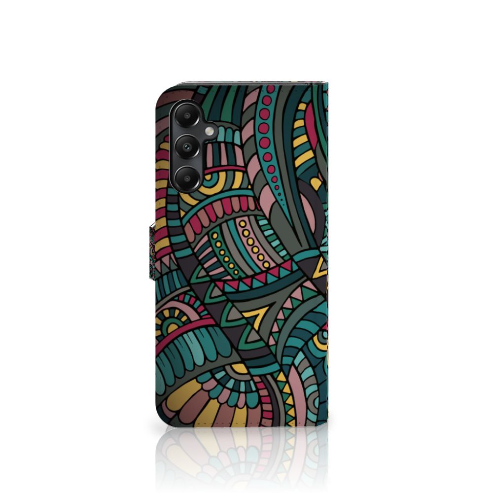 Samsung Galaxy A05s Telefoon Hoesje Aztec telefoonhoesje design Aztec aanzicht