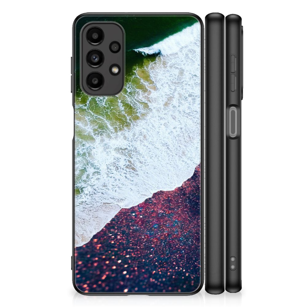 Samsung Galaxy A13 4G Backcover Sea in Space abstract ontwerp zij aanzicht