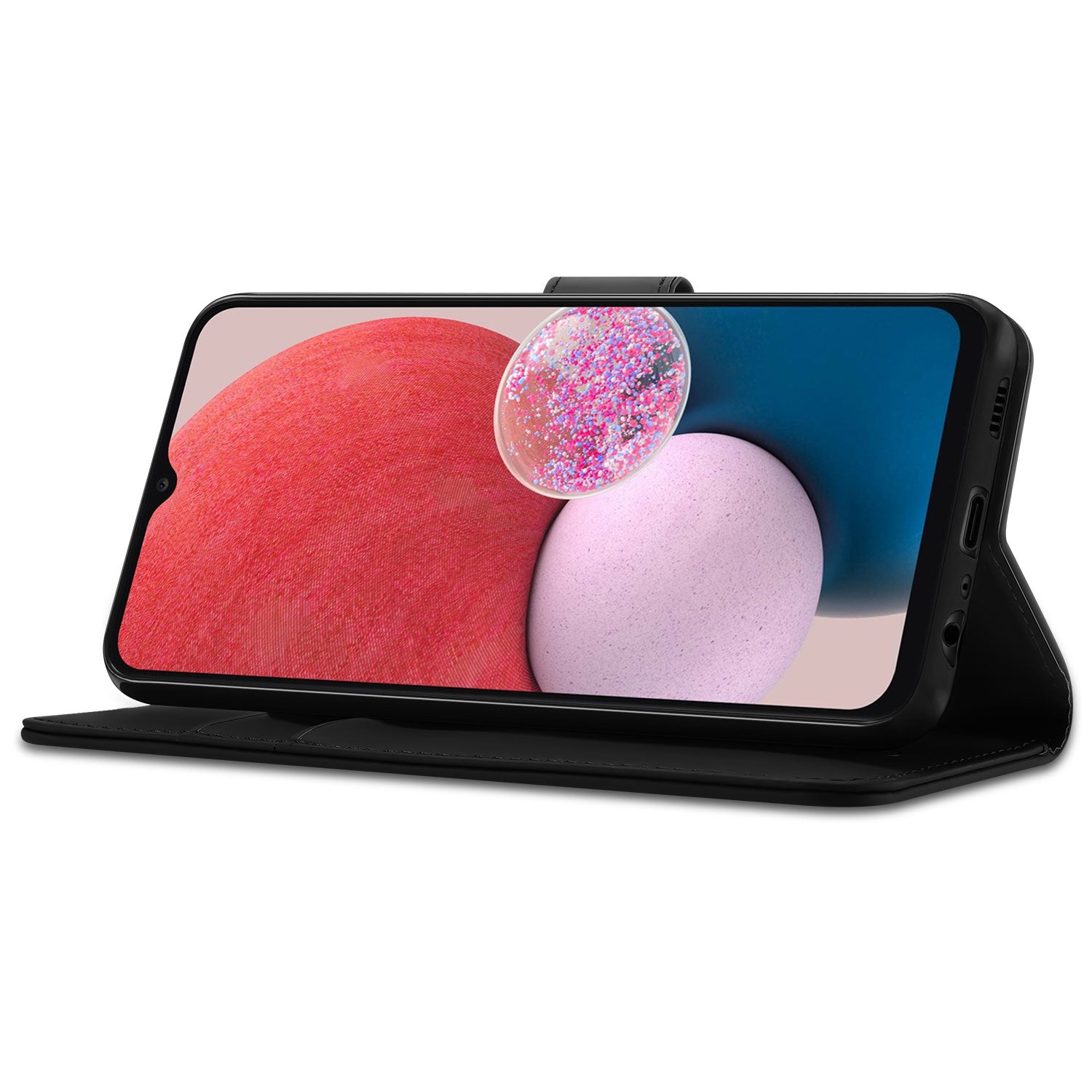 Samsung Galaxy A13 (4G) Boekhoesje Zwart met Stand Case