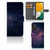 Samsung Galaxy A14 4G Book Case Stars with glittery cosmic design and space for cards.