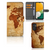 Samsung Galaxy A14 4G Flip Cover Wereldkaart met pasjes en een vintage wereldkaart ontwerp.