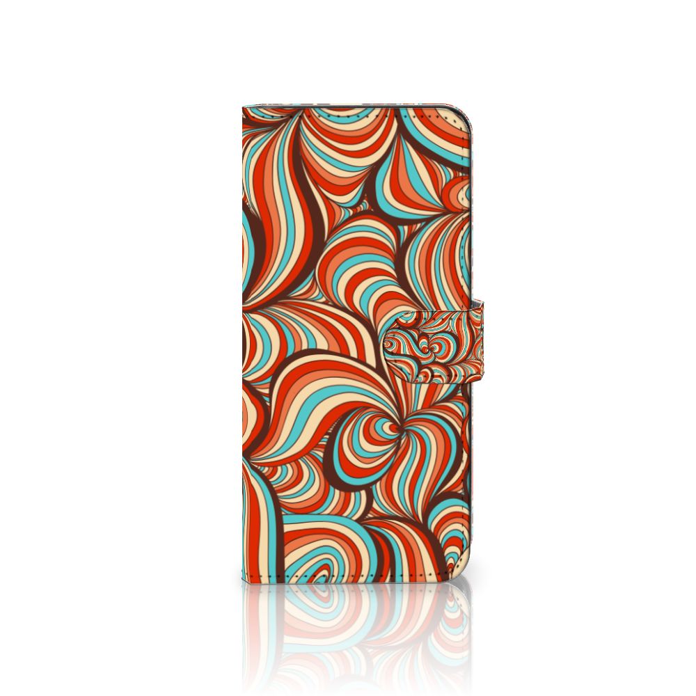 Samsung Galaxy A14 4G Hoesje Retro met kleurrijke retroprint en stevige sluiting.