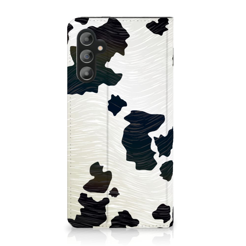 Samsung Galaxy A14 4G Hoesje maken Koeienvlekken met zwart-witte koeienvlekken print.