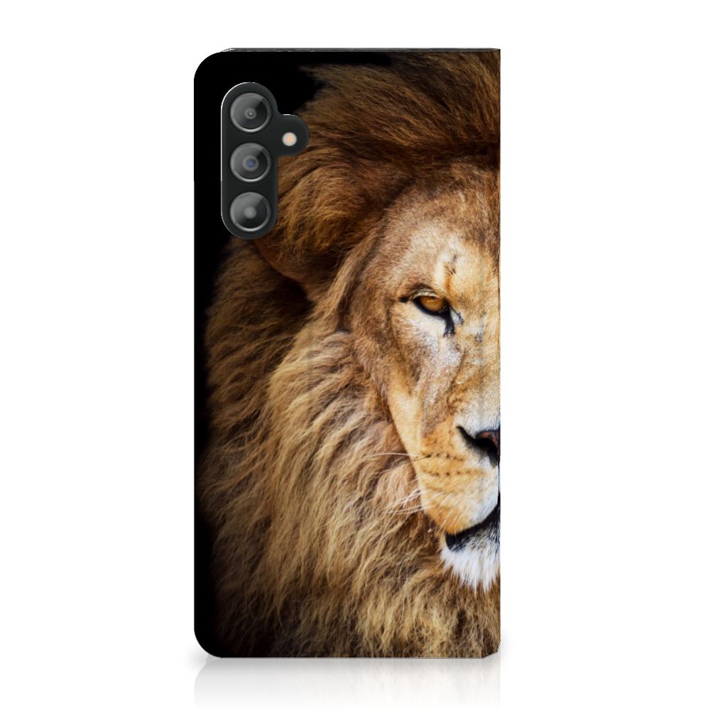 Samsung Galaxy A14 4G Hoesje maken Leeuw ontwerp leeuw zijkant