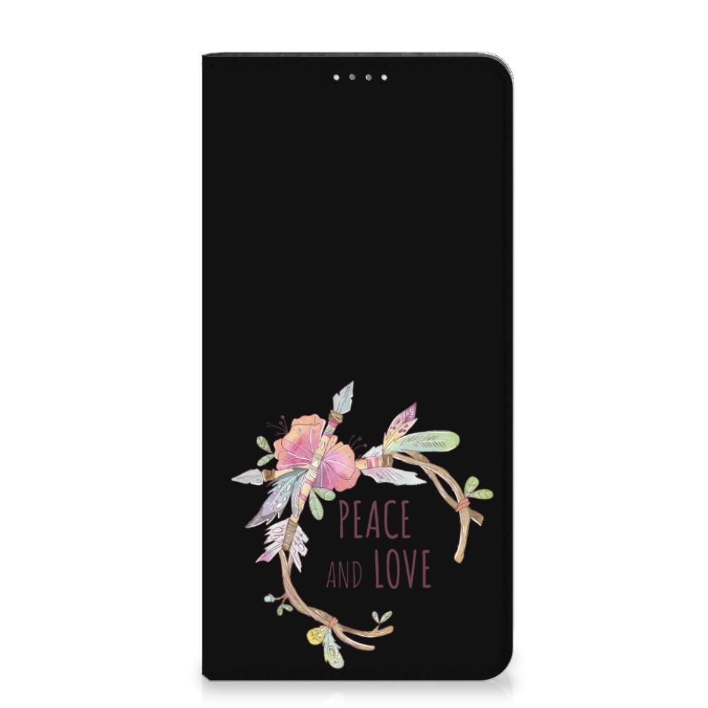 Samsung Galaxy A14 4G Magnet Case Boho Text foorkant