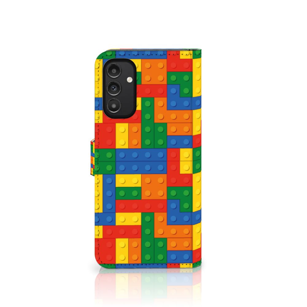 Samsung Galaxy A14 4G Telefoon Hoesje Blokken telefoonhoesje blokken design aanzicht