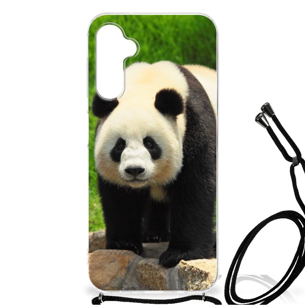 Samsung Galaxy A14 5G Case Anti-shock Panda with a cute panda design on a flexible rubber case.
