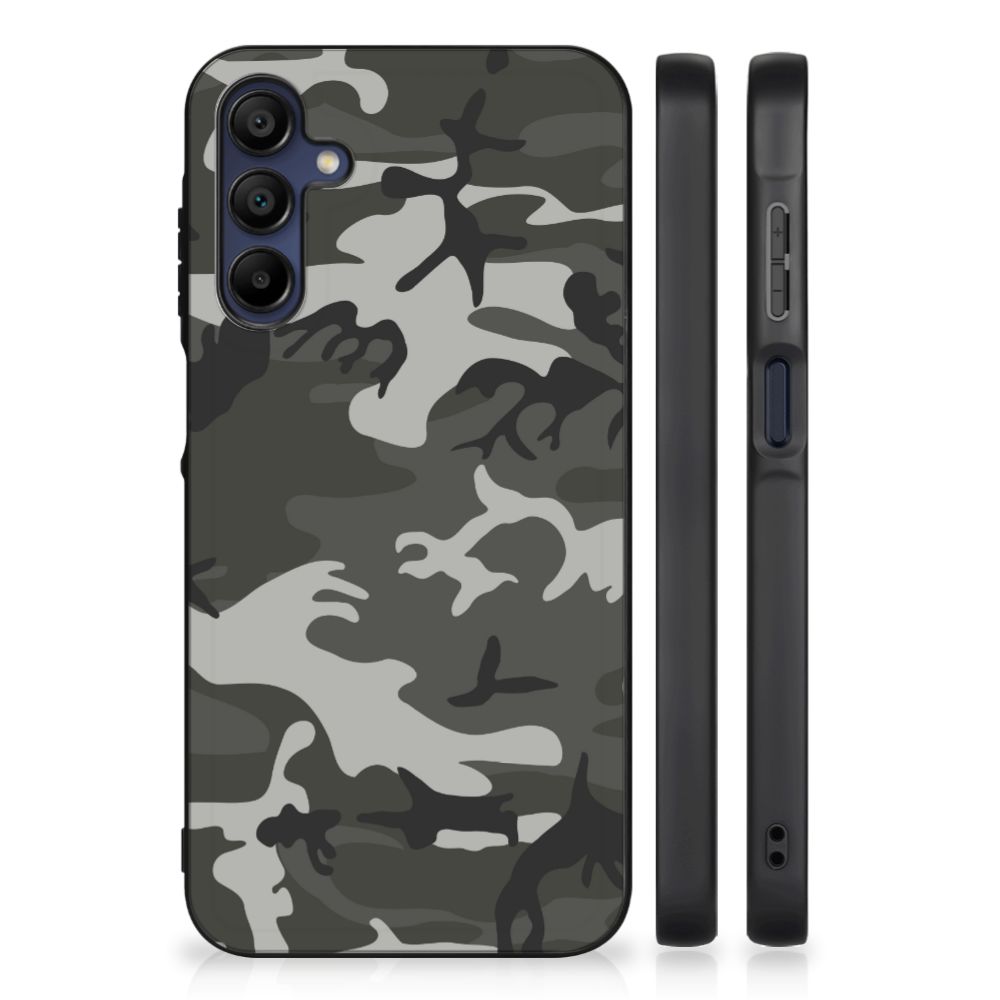 Samsung Galaxy A15 Back Case Army Light camouflage design achterkant zijkanten
