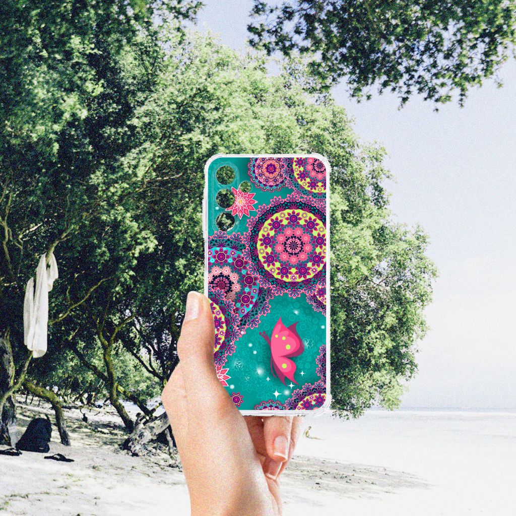 Samsung Galaxy A15 Back Cover Cirkels en Vlinders B2C Telecom