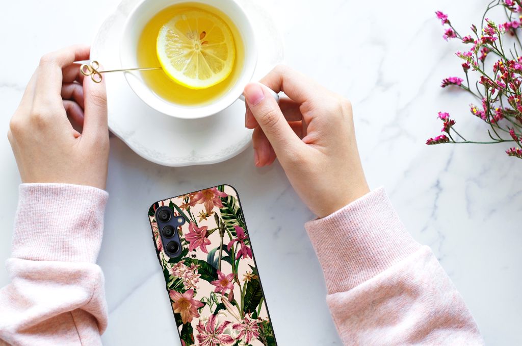 Samsung Galaxy A15 Bloemen Hoesje Flowers B2C Telecom