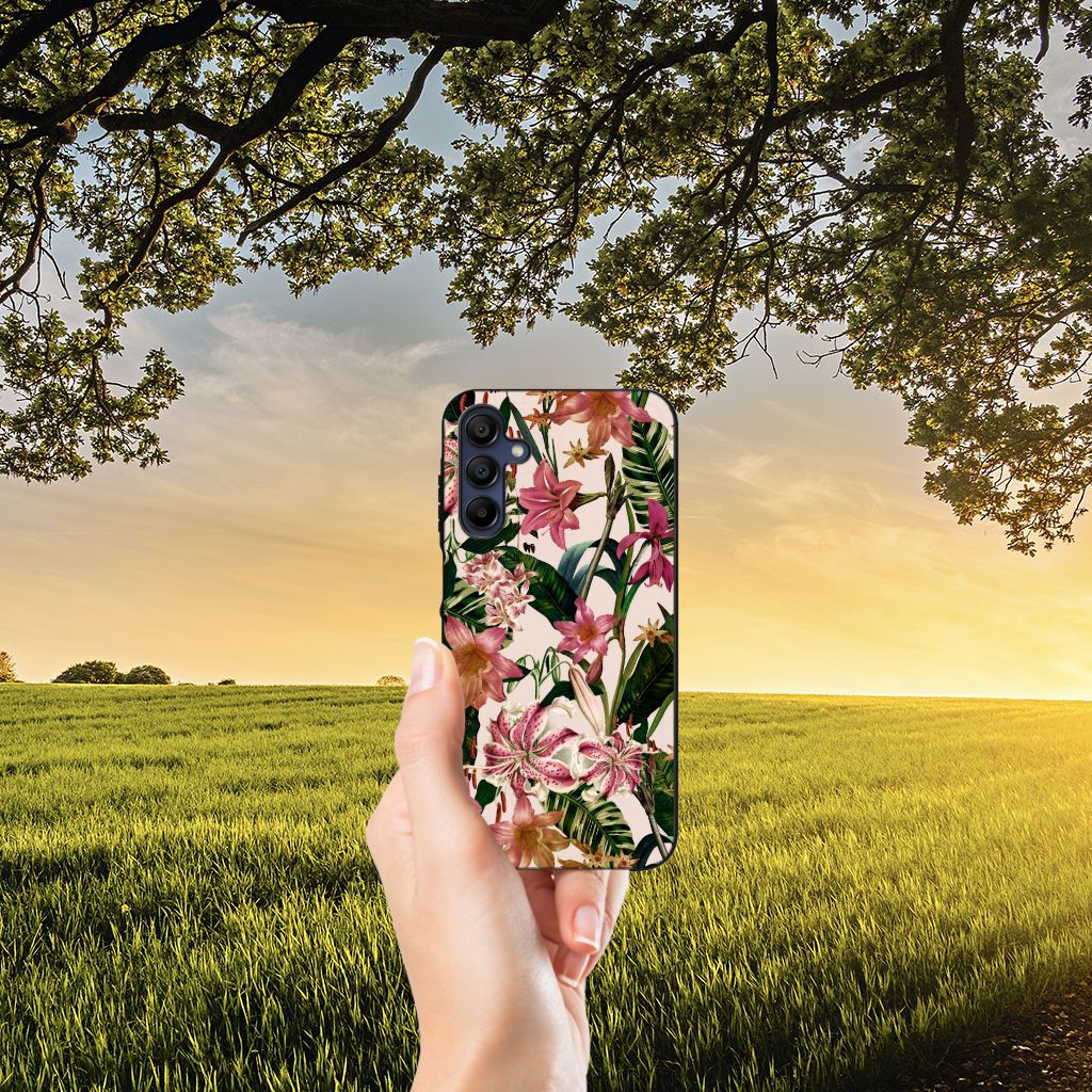 Samsung Galaxy A15 Bloemen Hoesje Flowers B2C Telecom