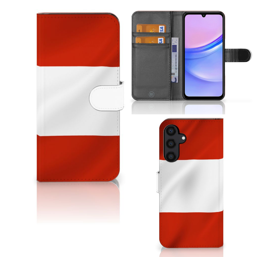 Samsung Galaxy A15 Bookstyle Case Oostenrijk