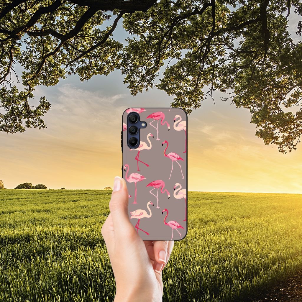 Samsung Galaxy A15 Dierenprint Telefoonhoesje Flamingo B2C Telecom