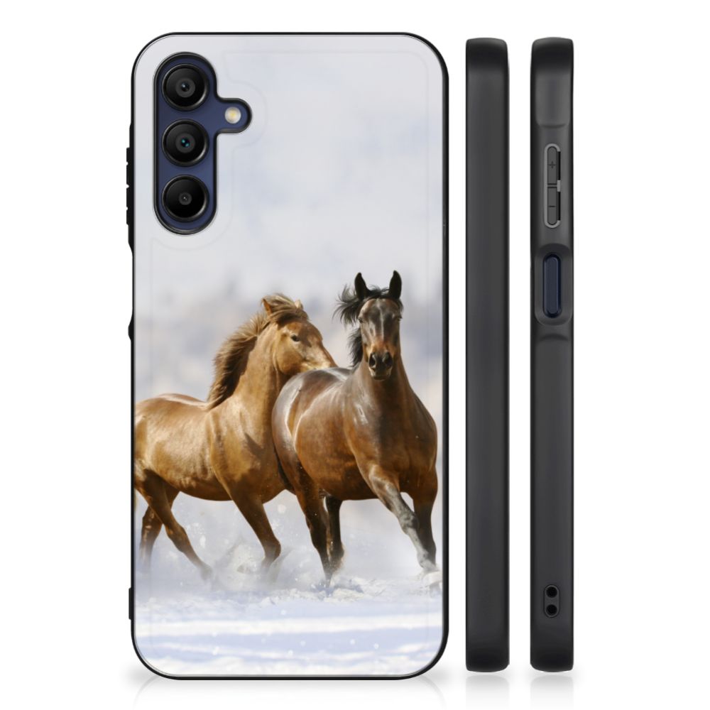 Samsung Galaxy A15 Dierenprint Telefoonhoesje Paarden B2C Telecom