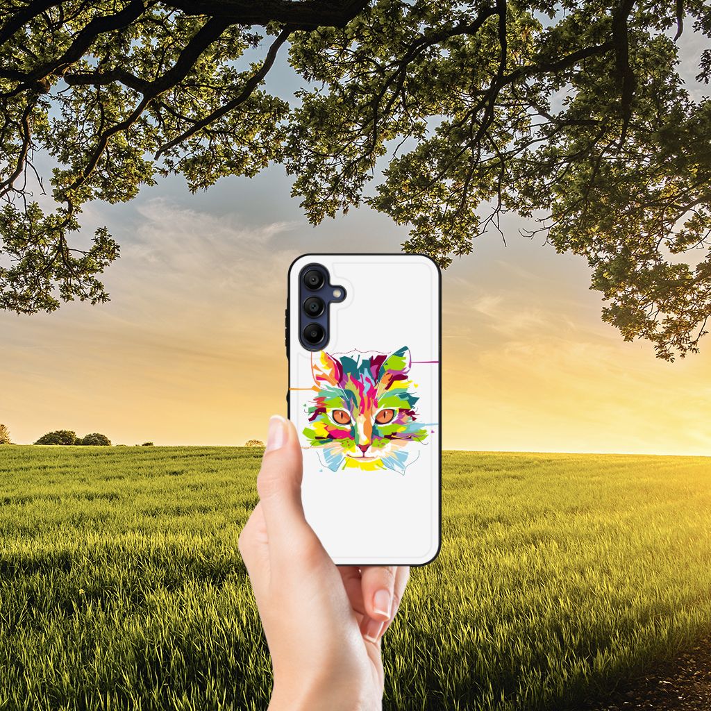Samsung Galaxy A15 Hoesje Cat Color B2C Telecom