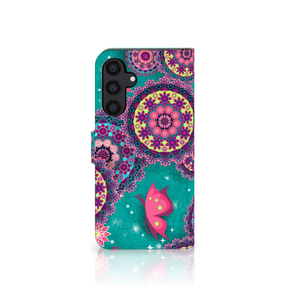 Samsung Galaxy A15 Hoesje Cirkels en Vlinders
