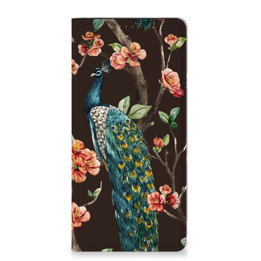 Samsung Galaxy A15 Hoesje maken Pauw met Bloemen