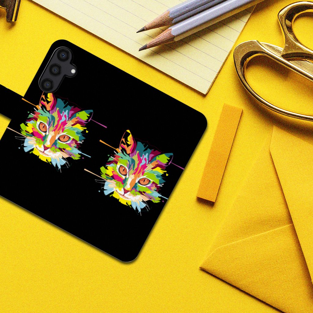 Samsung Galaxy A15 Leuk Hoesje Cat Color